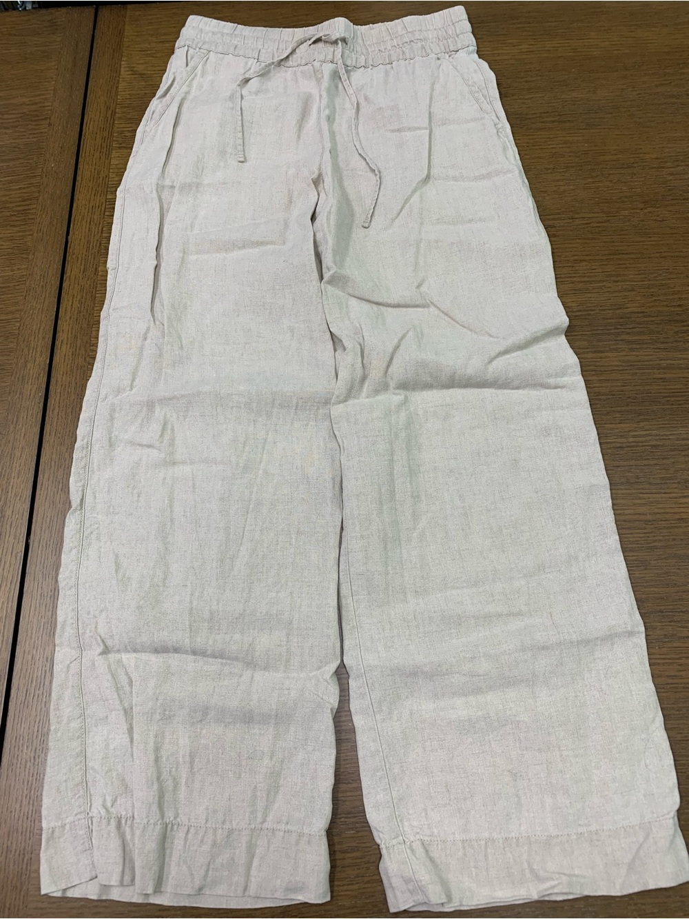Tommy Bahama Women's Wide Leg Drawstring Pants - Oatmeal